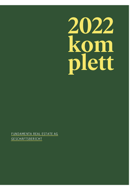 Kompletter <br>Geschäftsbericht 2022