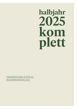Kompletter <br>Halbjahresbericht 2025
