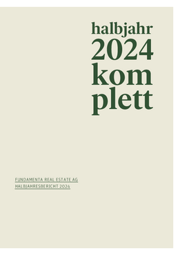 Kompletter <br>Halbjahresbericht 2024